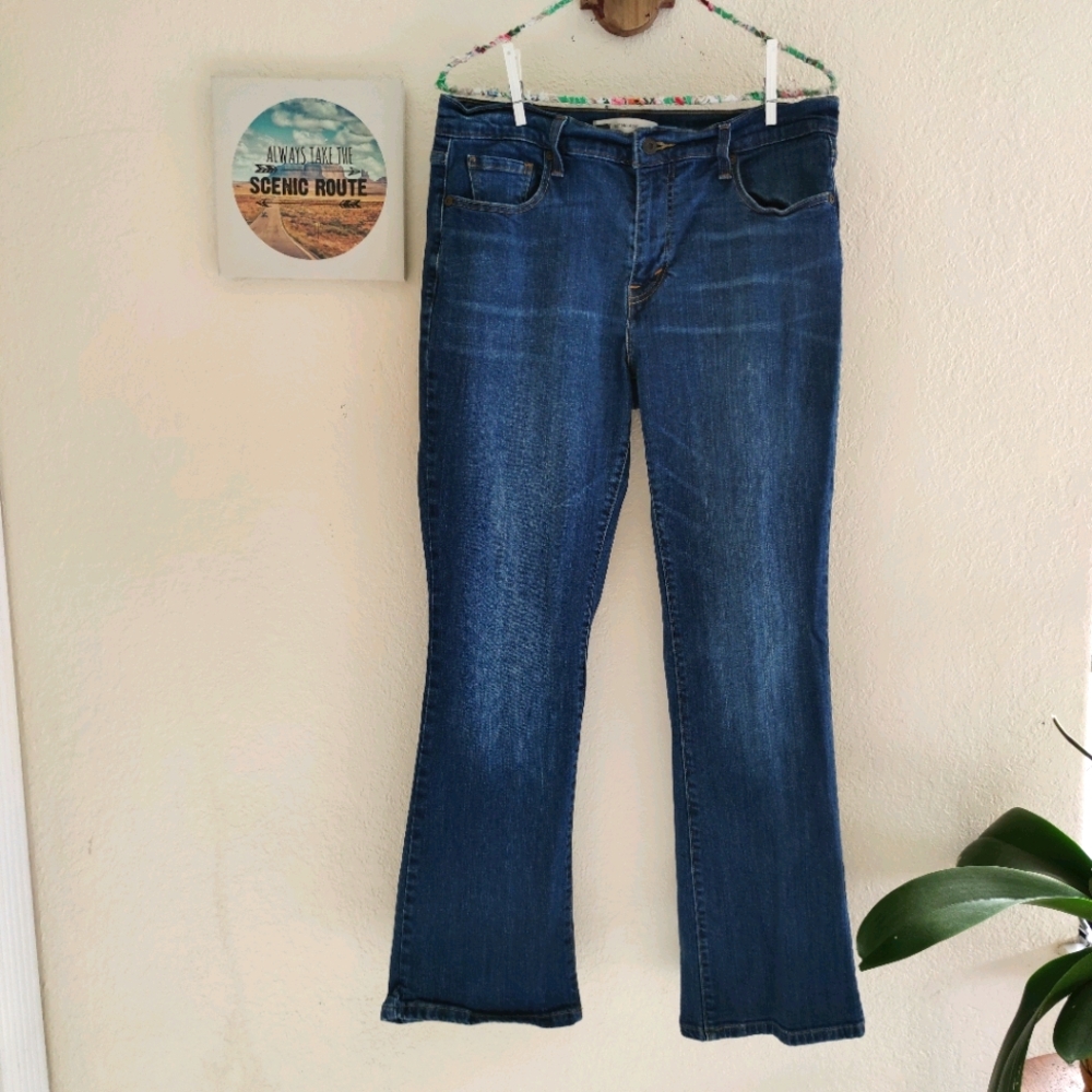 Levis 💜 515 Boot Cut Jeans Flap Pocket Denim Logo